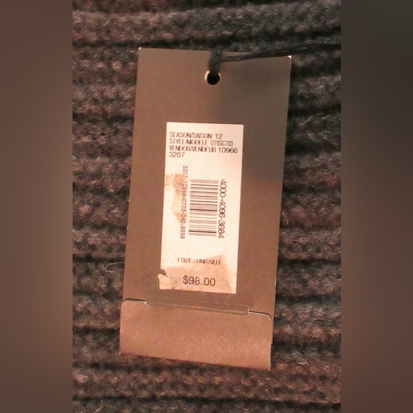 $98 New Armani Exchange A|X Extra Long Scarf Gray 100% Lambswool - Picture 6 of 8